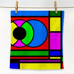 Mondrian Face Towel