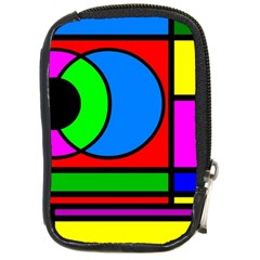 Mondrian Compact Camera Leather Case by Siebenhuehner