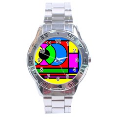 Mondrian Stainless Steel Watch