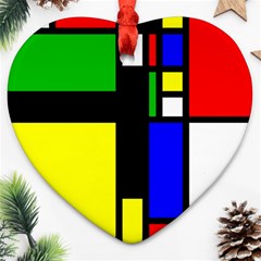 Abstrakt Heart Ornament