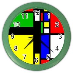 Abstrakt Wall Clock (color)