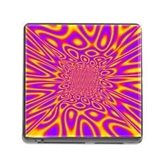 Psycedelic Warp Memory Card Reader With Storage (square)