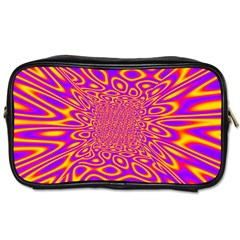 Psycedelic Warp Travel Toiletry Bag (one Side)