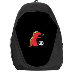 Black Cartoon Dinosaur Soccer Backpack Bag by CreaturesStore