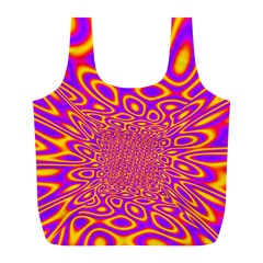 Psycedelic Warp Reusable Bag (l) by SaraThePixelPixie