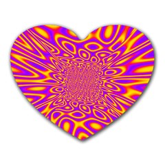 Psycedelic Warp Mouse Pad (heart)