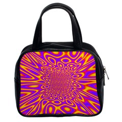 Psycedelic Warp Classic Handbag (two Sides) by SaraThePixelPixie