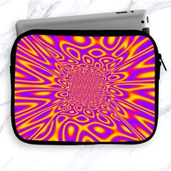 Psycedelic Warp Apple Ipad Zippered Sleeve by SaraThePixelPixie