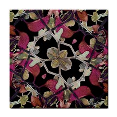 Floral Arabesque Decorative Artwork Ceramic Tile by dflcprints