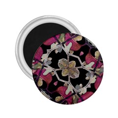 Floral Arabesque Decorative Artwork 2 25  Button Magnet by dflcprints