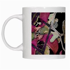 Floral Arabesque Decorative Artwork White Coffee Mug by dflcprints