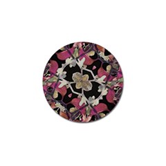 Floral Arabesque Decorative Artwork Golf Ball Marker by dflcprints