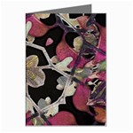 Floral Arabesque Decorative Artwork Greeting Card (8 Pack) Left