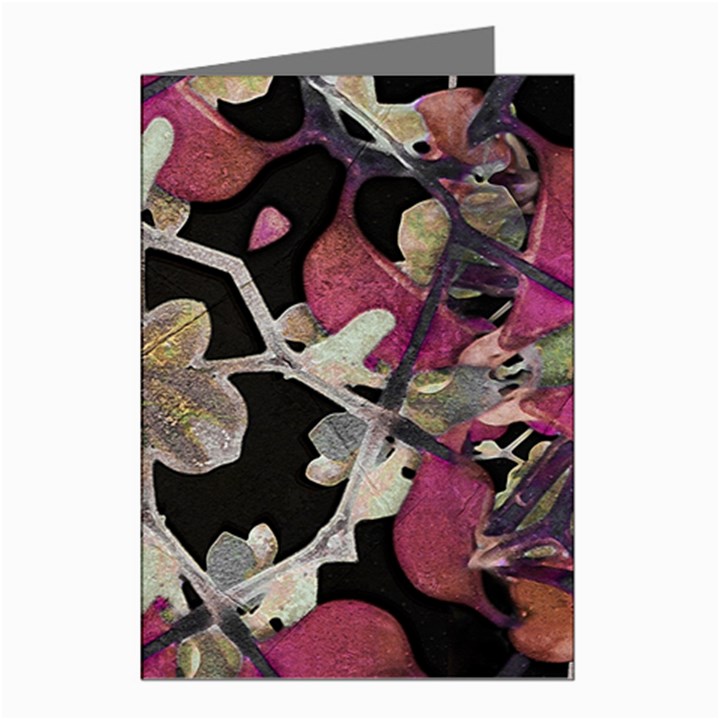 Floral Arabesque Decorative Artwork Greeting Card (8 Pack)