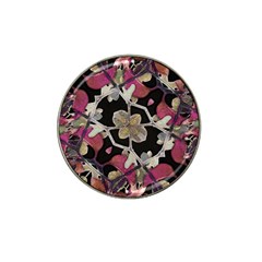 Floral Arabesque Decorative Artwork Golf Ball Marker (for Hat Clip)