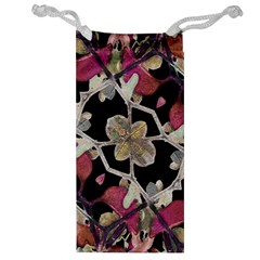 Floral Arabesque Decorative Artwork Jewelry Bag by dflcprints