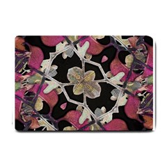 Floral Arabesque Decorative Artwork Small Door Mat by dflcprints