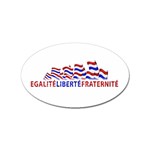 Bastille Day Sticker (Oval) Front