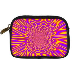 Psycedelic Warp Digital Camera Leather Case