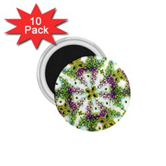 Neo Noveau Style Background Pattern 1 75  Button Magnet (10 Pack) by dflcprints