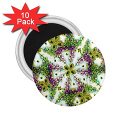 Neo Noveau Style Background Pattern 2 25  Button Magnet (10 Pack)