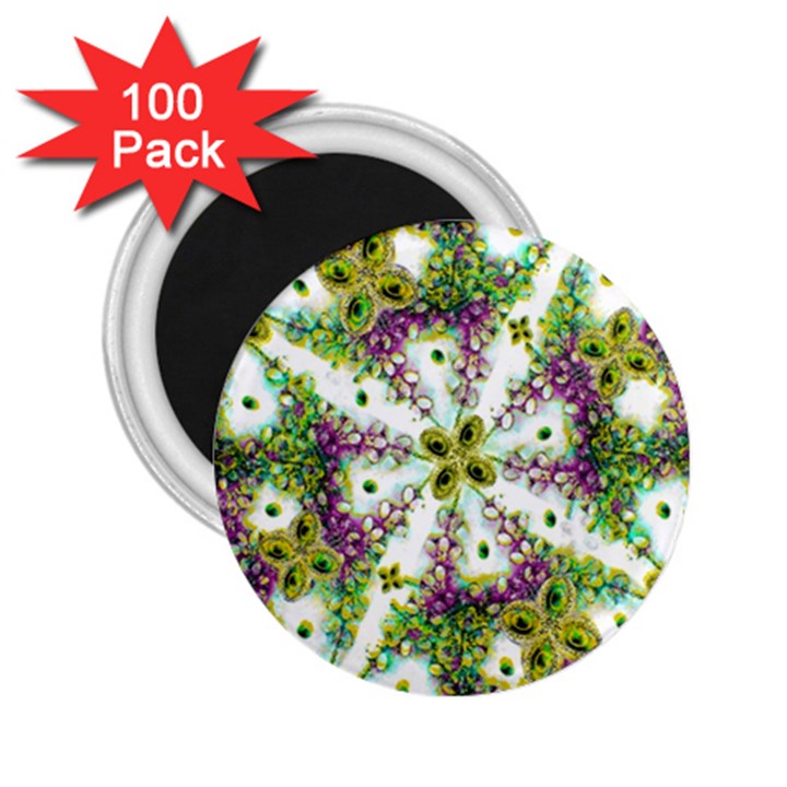 Neo Noveau Style Background Pattern 2.25  Button Magnet (100 pack)