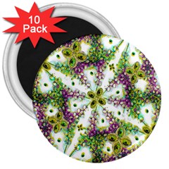 Neo Noveau Style Background Pattern 3  Button Magnet (10 Pack) by dflcprints