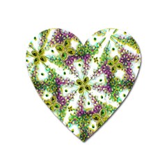 Neo Noveau Style Background Pattern Magnet (heart) by dflcprints