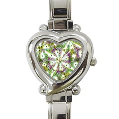 Neo Noveau Style Background Pattern Heart Italian Charm Watch  by dflcprints