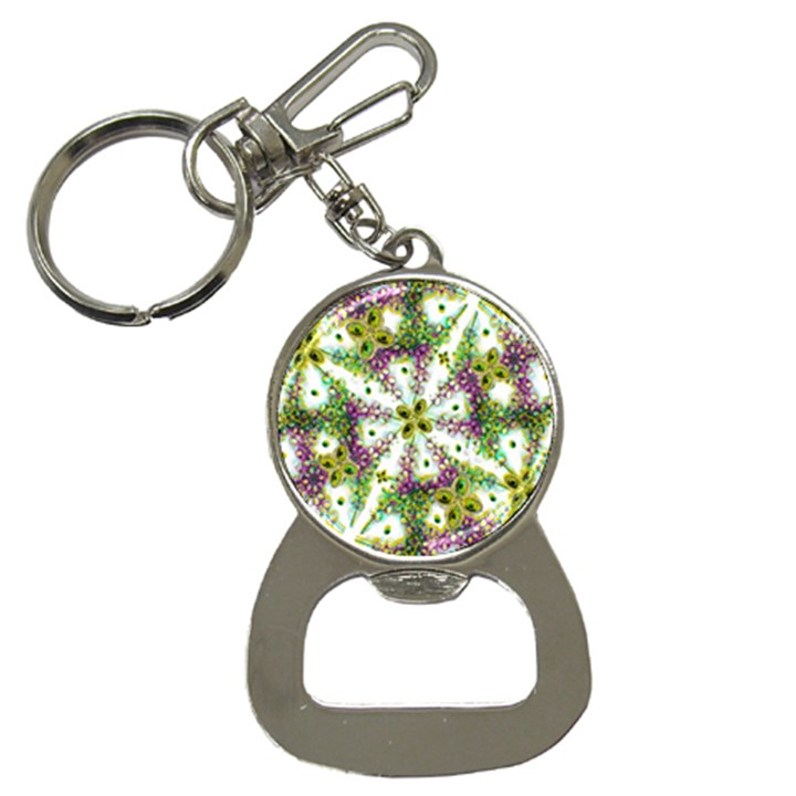 Neo Noveau Style Background Pattern Bottle Opener Key Chain