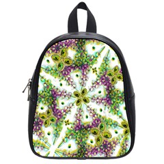 Neo Noveau Style Background Pattern School Bag (small) by dflcprints