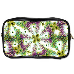 Neo Noveau Style Background Pattern Travel Toiletry Bag (two Sides)