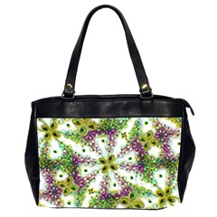 Neo Noveau Style Background Pattern Oversize Office Handbag (two Sides) by dflcprints