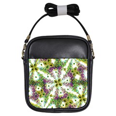 Neo Noveau Style Background Pattern Girl s Sling Bag by dflcprints