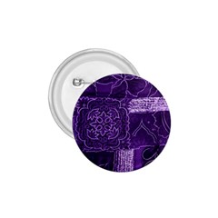 Pretty Purple Patchwork 1 75  Button