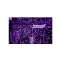 Pretty Purple Patchwork Sticker (rectangle)