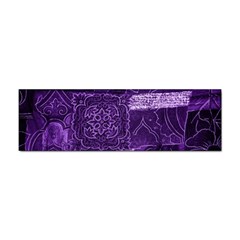 Pretty Purple Patchwork Bumper Sticker 100 Pack by FunWithFibro