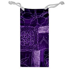 Pretty Purple Patchwork Jewelry Bag