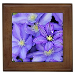 Purple Wildflowers For Fms Framed Ceramic Tile