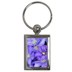 Purple Wildflowers For Fms Key Chain (rectangle) by FunWithFibro