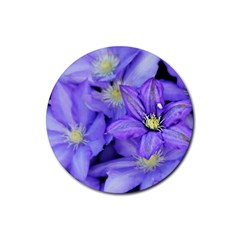 Purple Wildflowers For Fms Drink Coasters 4 Pack (round) by FunWithFibro