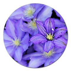 Purple Wildflowers For Fms Magnet 5  (round) by FunWithFibro