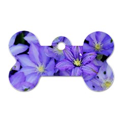 Purple Wildflowers For Fms Dog Tag Bone (one Sided)