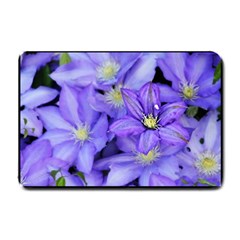 Purple Wildflowers For Fms Small Door Mat by FunWithFibro