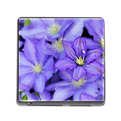 Purple Wildflowers For Fms Memory Card Reader With Storage (square) by FunWithFibro