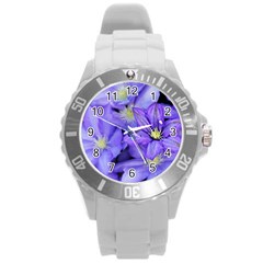 Purple Wildflowers For Fms Plastic Sport Watch (large) by FunWithFibro