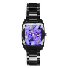 Purple Wildflowers For Fms Stainless Steel Barrel Watch