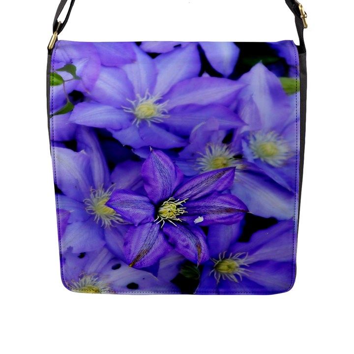 Purple Wildflowers For Fms Flap Closure Messenger Bag (Large)