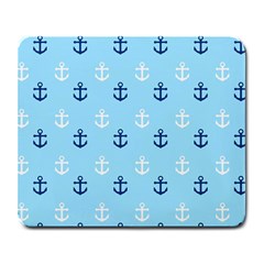 Anchors In Blue And White Large Mouse Pad (rectangle) by StuffOrSomething