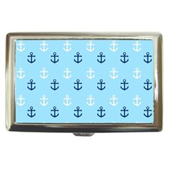 Anchors In Blue And White Cigarette Money Case by StuffOrSomething